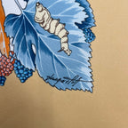Hermes Scarf Silk Carre 90 L'arbre de Soie Tree Mulberry and Silkworm — view 8