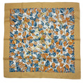 Hermes Scarf Silk Carre 90 L'arbre de Soie Tree Mulberry and Silkworm