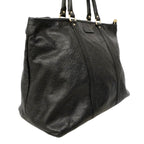 Gucci Tote Guccissima Leather Black Champagne Gold — view 2