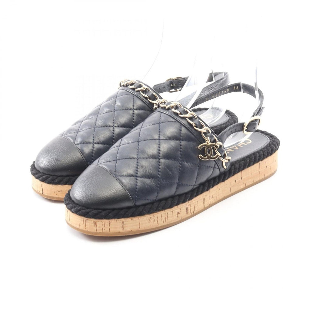 Chanel Sandals Quilted Leather