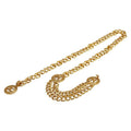 Chanel Vintage Coco Mark Chain Belt Gold Plated