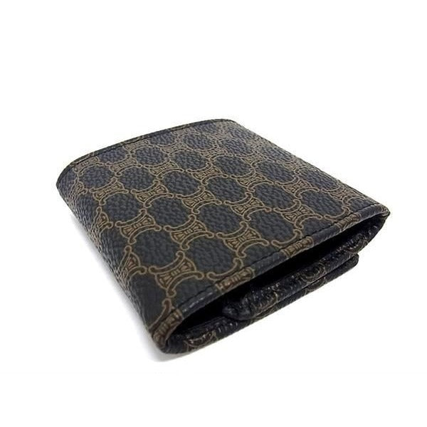 Celine Macadam Pattern Coin Case Purse Brown — view 2