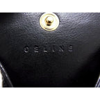 Celine Macadam Pattern Coin Case Purse Brown — view 4