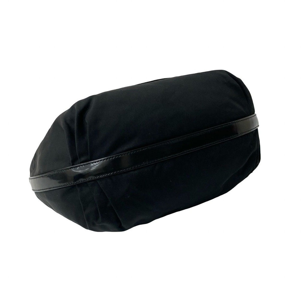 Prada Log Nylon Leather Shoulder Bag Tote — view 7