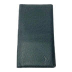 Louis Vuitton Taiga Porte Barrule Carte Cles Di Black Long Wallet