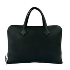 Hermes Victoria Light Togo Leather Business Briefcase A4 Capacity Black — view 3