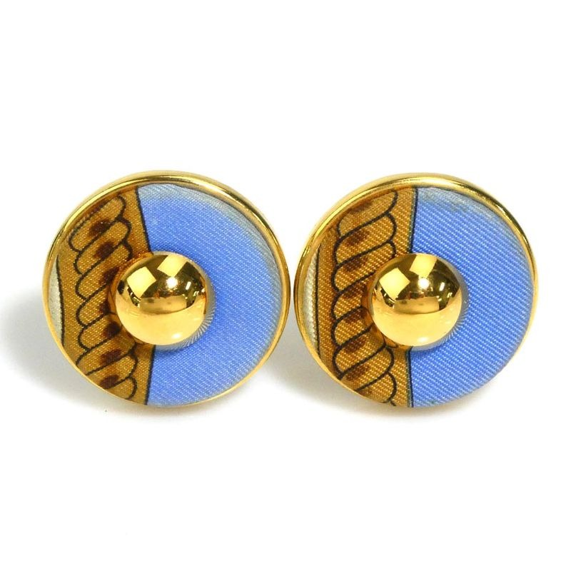Hermes Enamel Blue and Gold