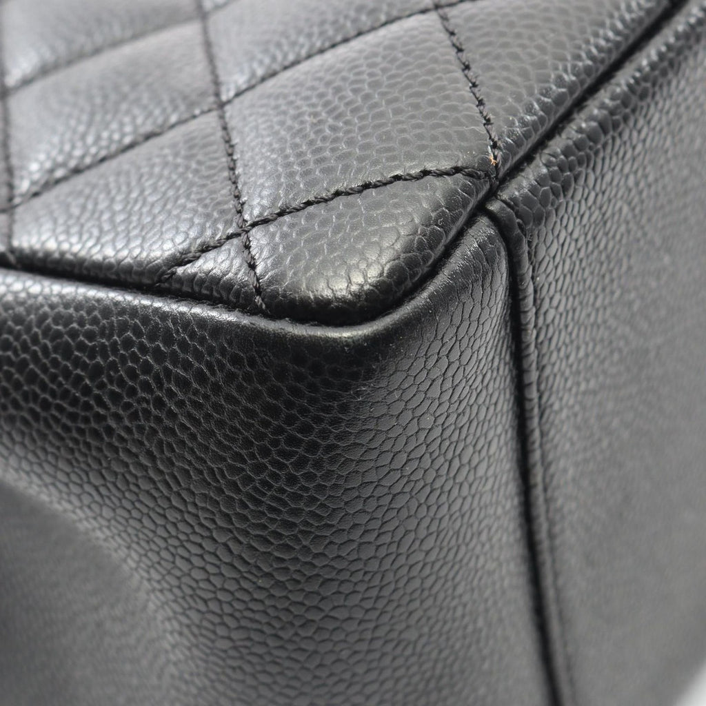 Chanel Tote Quilted Grand Shopping GST Black Caviar Leather — view 6