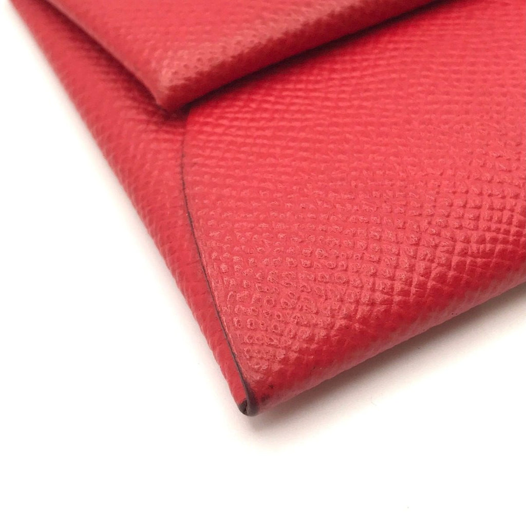 Hermes Bastia Evelyne Red Shikaku Coin Case — view 4