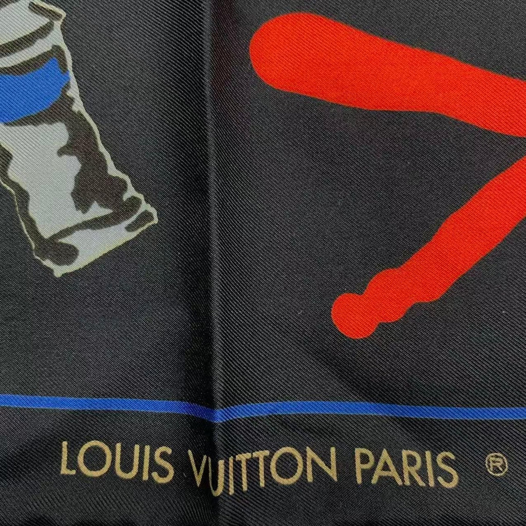 Louis Vuitton Scarf Silk Paint Pattern — view 6