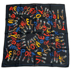 Louis Vuitton Scarf Silk Paint Pattern