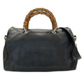 Gucci Bag Bamboo Shoulder 2-Way Leather Black