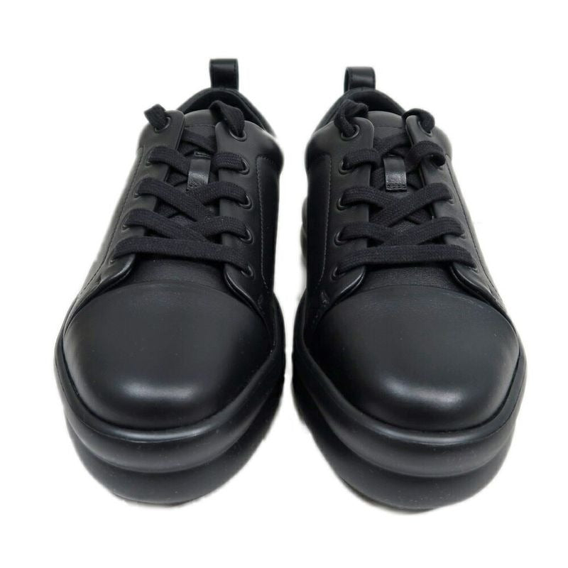 Hermes Happy Sneakers Size 36 Black Leather Shoes Apparel — view 3