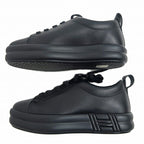 Hermes Happy Sneakers Size 36 Black Leather Shoes Apparel — view 4