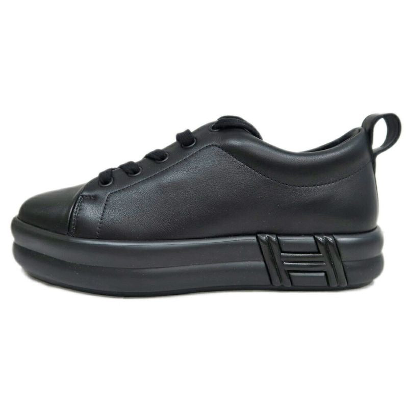 Hermes Happy Sneakers Size 36 Black Leather Shoes Apparel