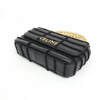 Celine Shoulder Bag Leather Black — view 3
