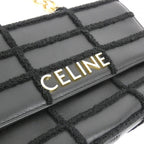 Celine Shoulder Bag Leather Black — view 6