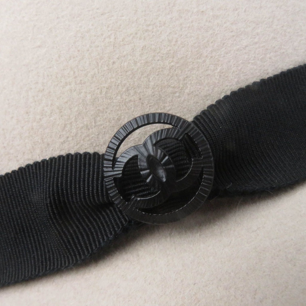 Chanel 13 B Coco Mark Button Fedora Hat — view 8