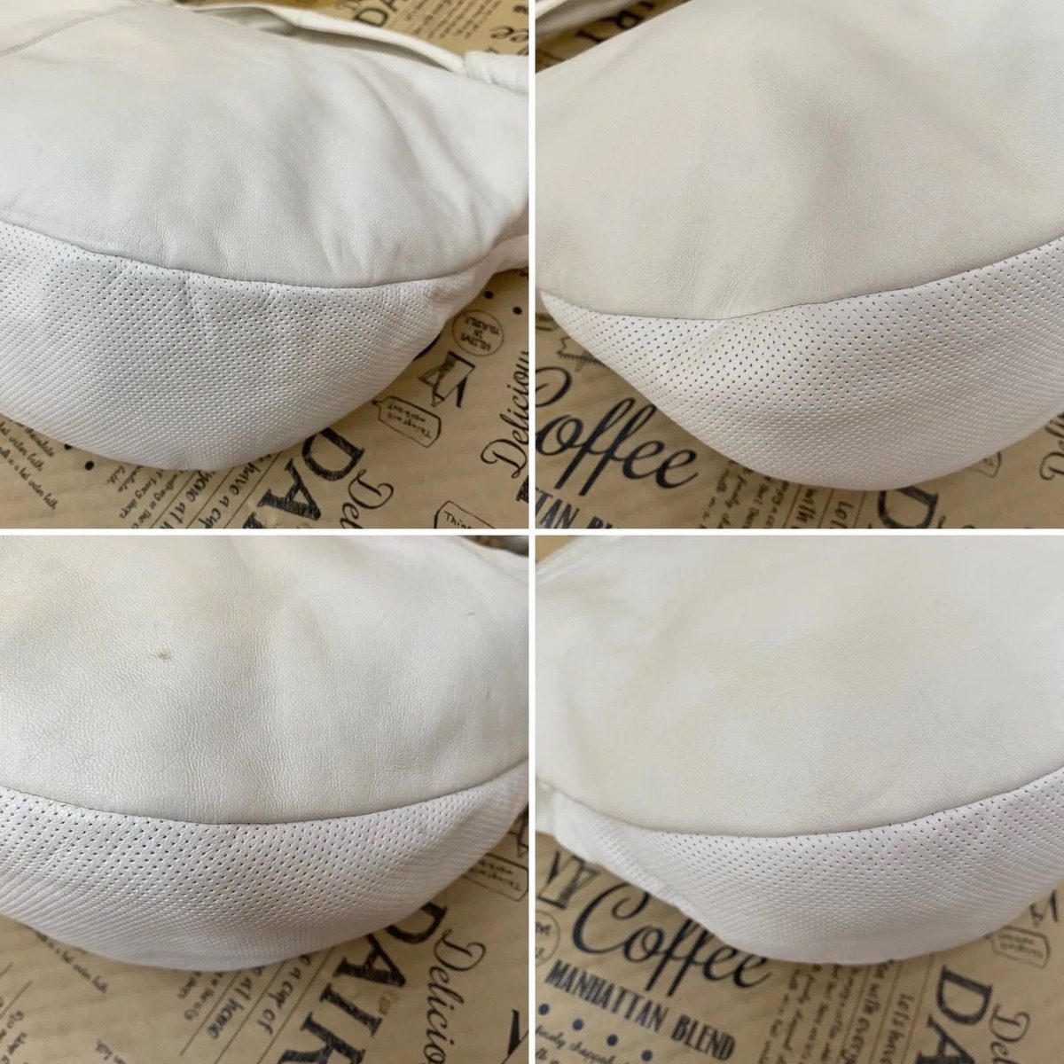 Loewe Handbag Half Moon Leather White Anagram Travel — view 7