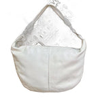 Loewe Handbag Half Moon Leather White Anagram Travel