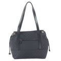 Gucci GG Canvas 019 Leather Tote Shoulder Hand Black