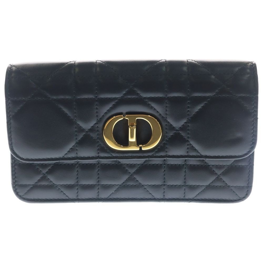 Dior Miss Caro Cannage Chain Shoulder Bag Black