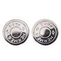 Hermes Serie Earrings Silver Accessories