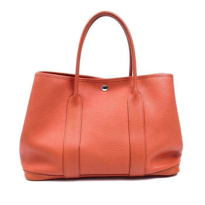 Hermes Garden Party 36 Handbag Rouge Pivoine ck P Stamp — view 2