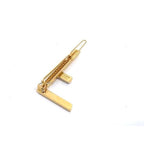 Fendi Bijoux Hair Clip Accessory Gold Fn1854 — view 2