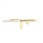 Fendi Bijoux Hair Clip Accessory Gold Fn1854 — view 3