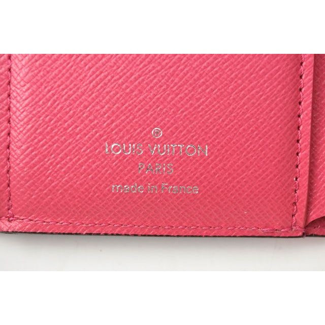 Louis Vuitton Wallet Trifold Portefeuille Victorine Epi Andigo Blue — view 6