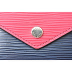 Louis Vuitton Wallet Trifold Portefeuille Victorine Epi Andigo Blue — view 8