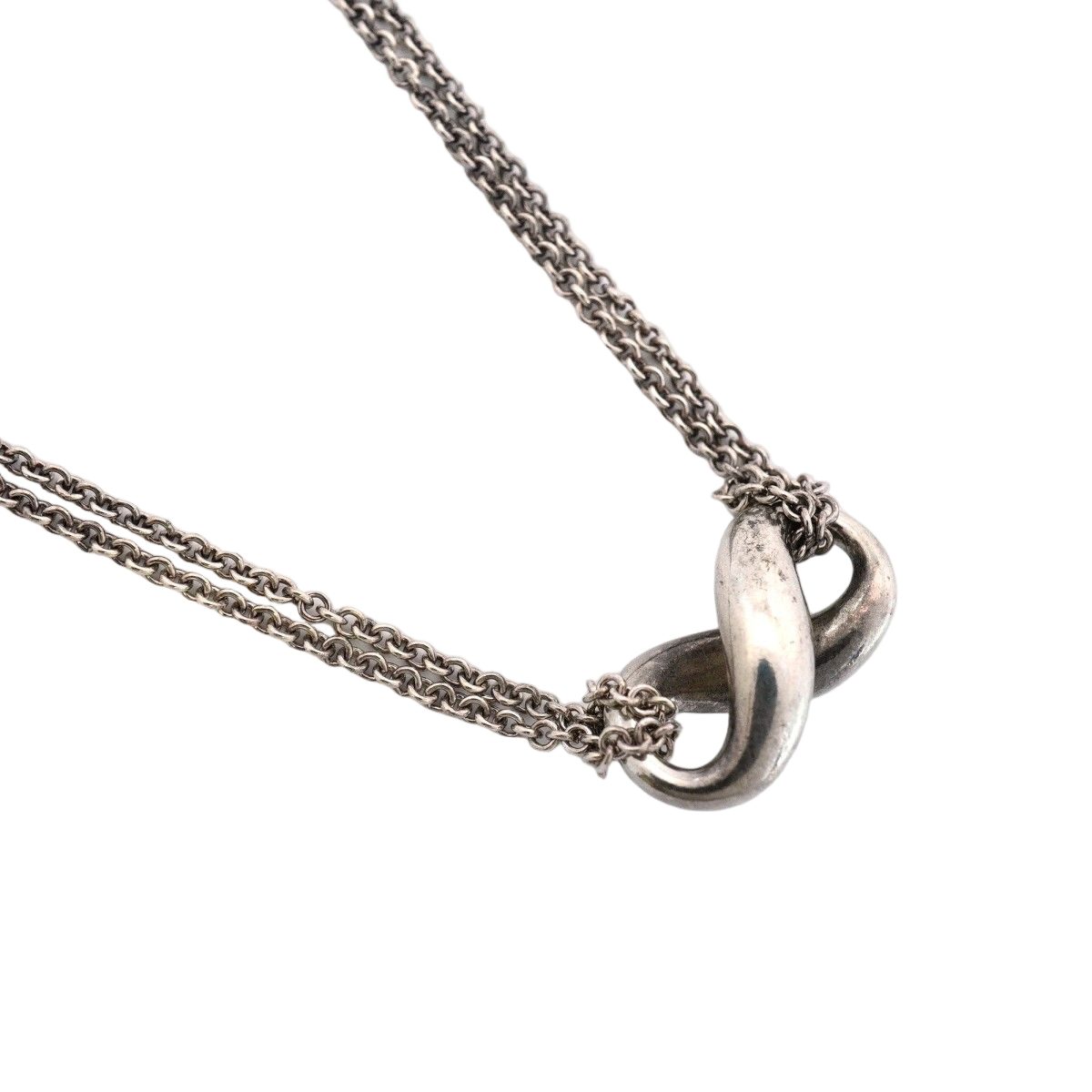 Tiffany & Co Necklace Infinity Double Chain Silver — view 2
