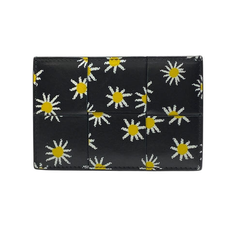 Bottega Veneta Cassette Card Case Leather Black