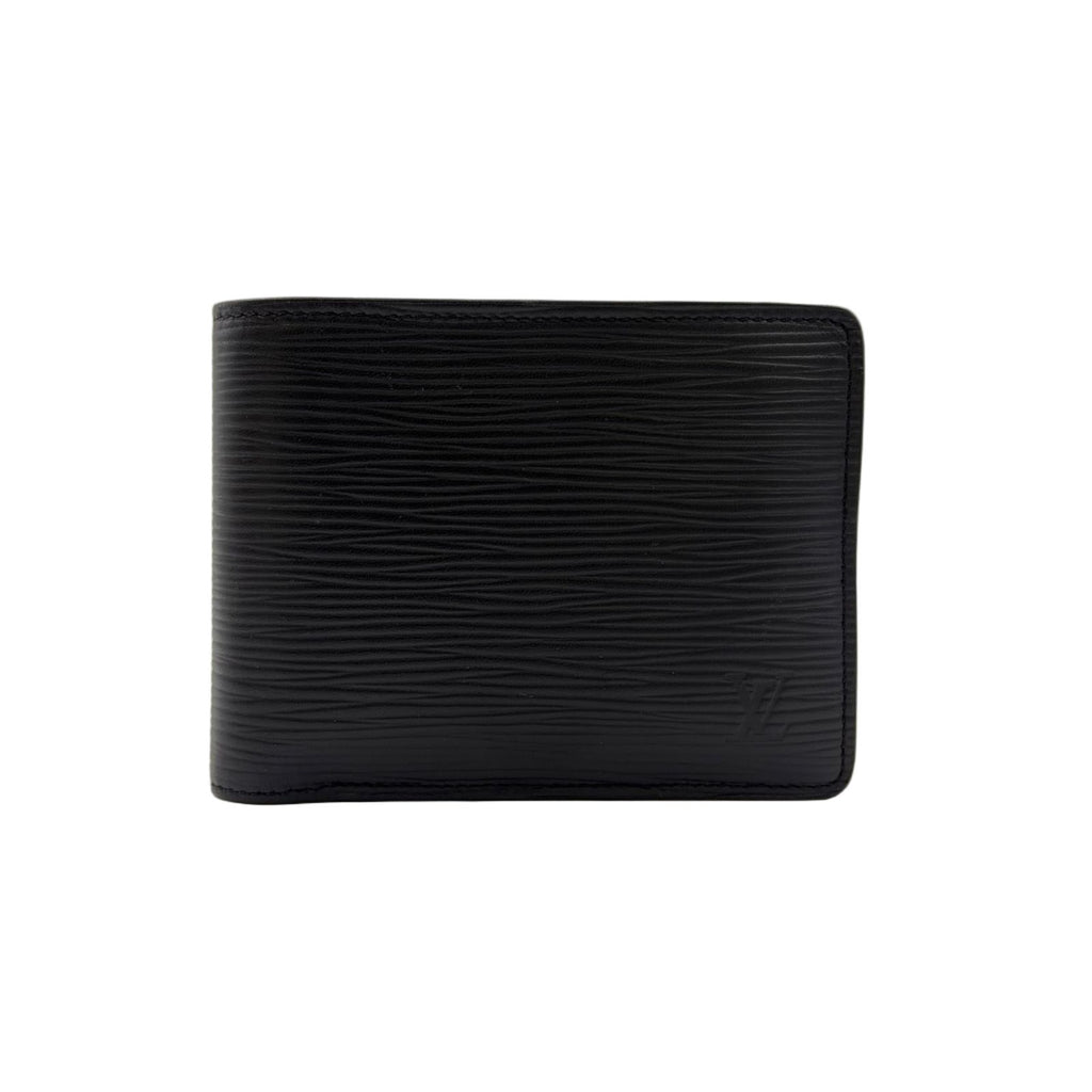Louis Vuitton Portefeuille Multiple Epi Leather Black Bifold Wallet