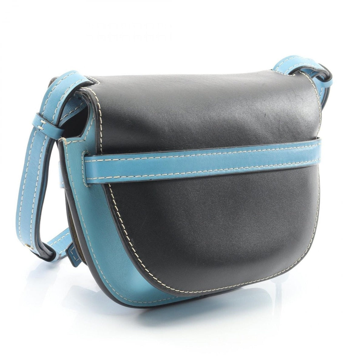 Loewe Shoulder Bag Gate Small Black Blue Leather — view 2