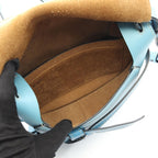 Loewe Shoulder Bag Gate Small Black Blue Leather — view 3