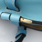 Loewe Shoulder Bag Gate Small Black Blue Leather — view 5
