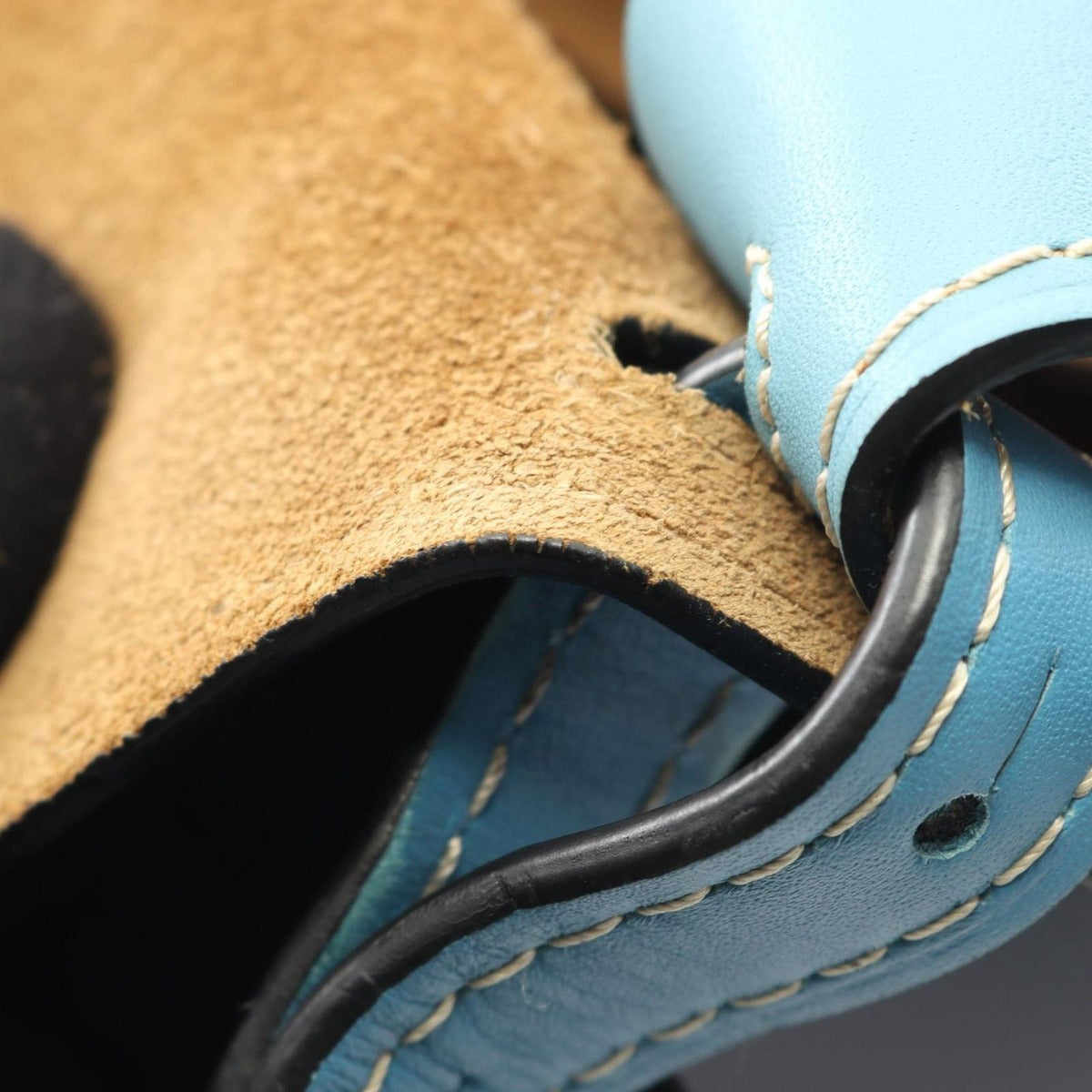 Loewe Shoulder Bag Gate Small Black Blue Leather — view 7