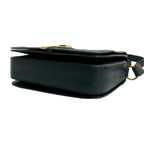 Saint Laurent Yves Logo Leather Shoulder Bag Pochette Black — view 8