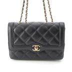 Chanel Quilted Lambskin Mini Flap Chain Shoulder Bag Random Number As5048
