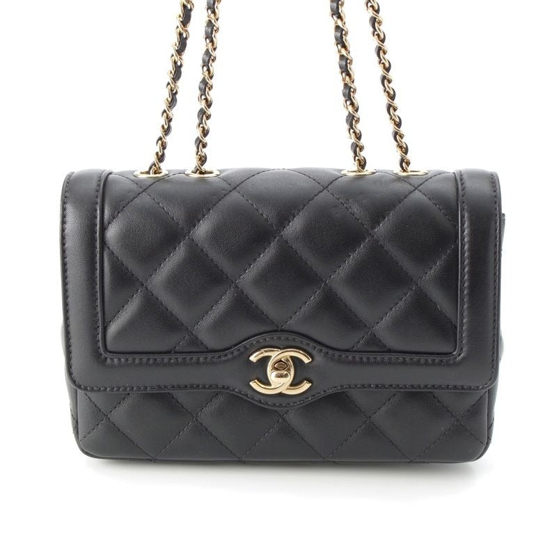 Chanel Quilted Lambskin Mini Flap Chain Shoulder Bag Random Number As5048