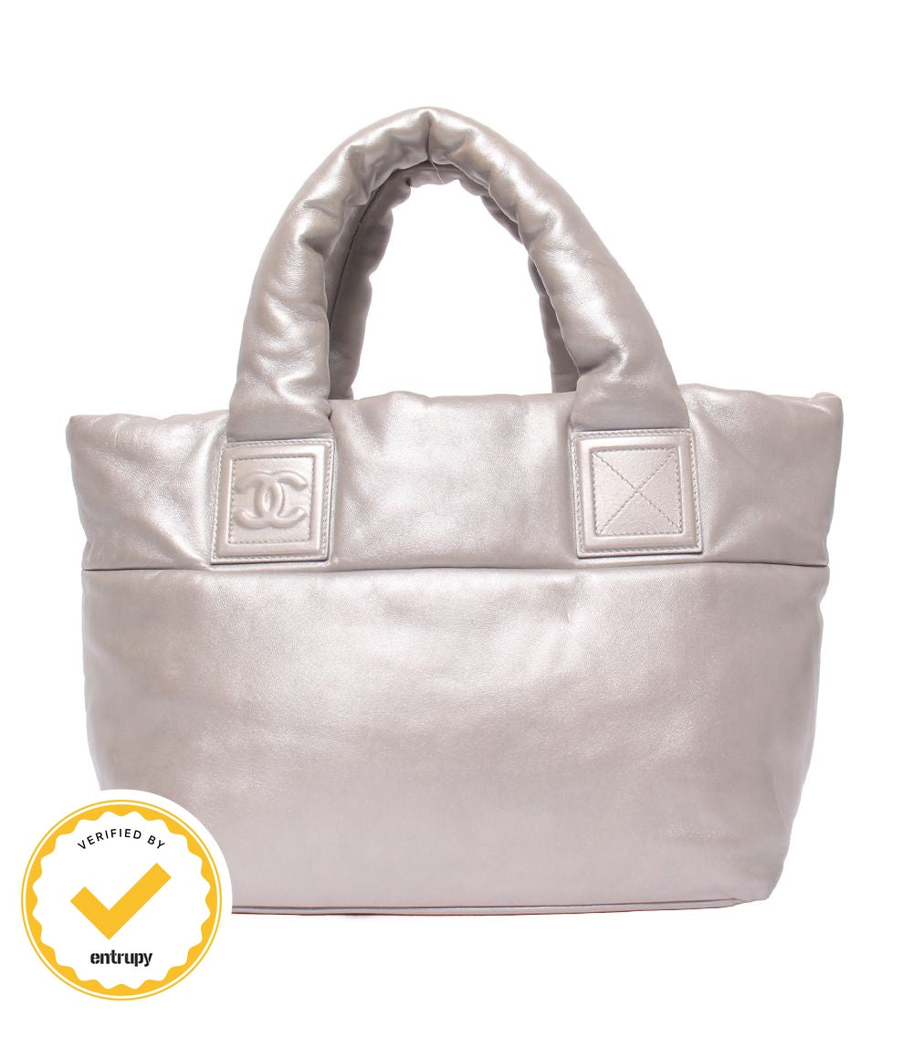 Chanel Tote Silver Coco Cocoon