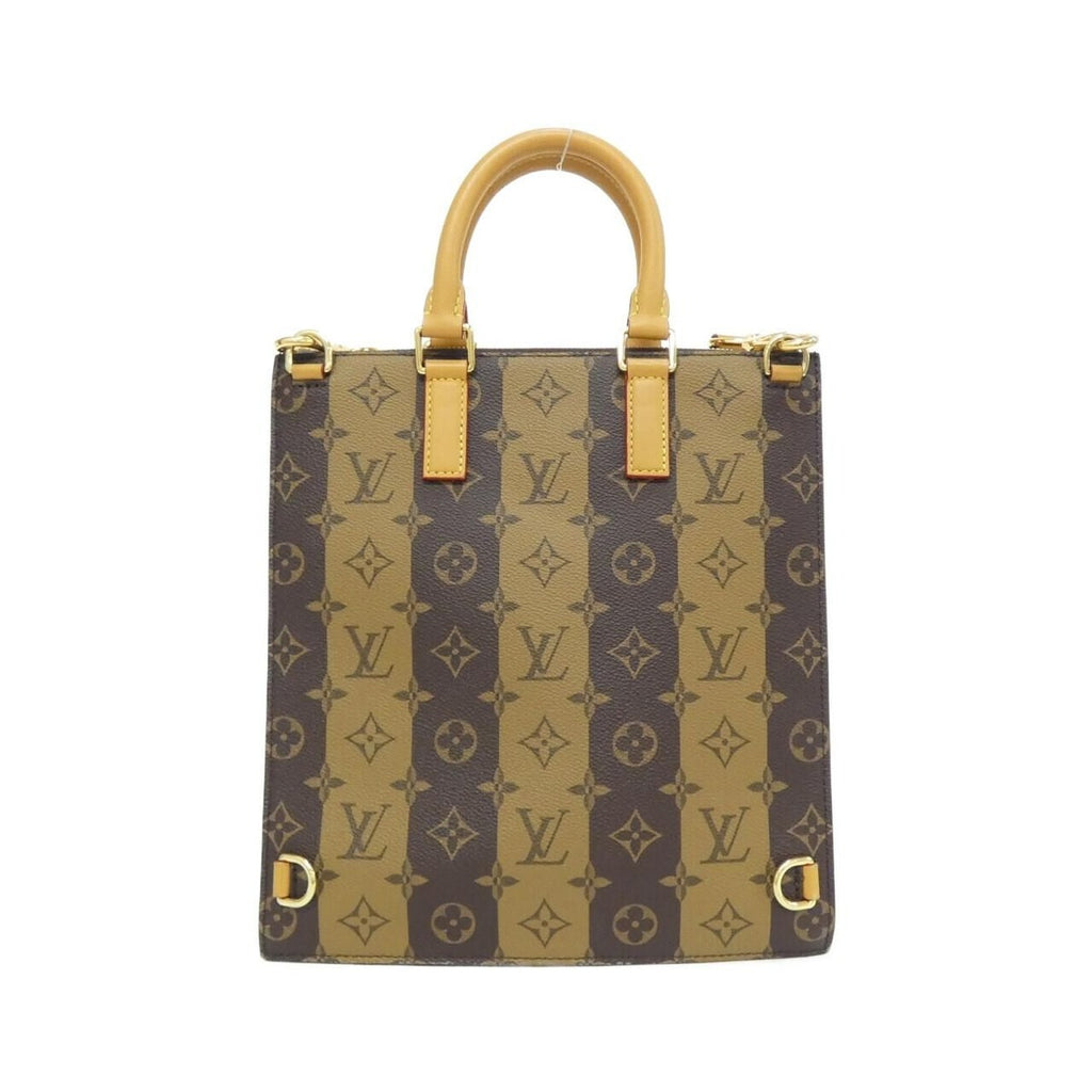 Louis Vuitton Monogram Stripe Sac Plat Messenger Bag Brown Marron — view 2
