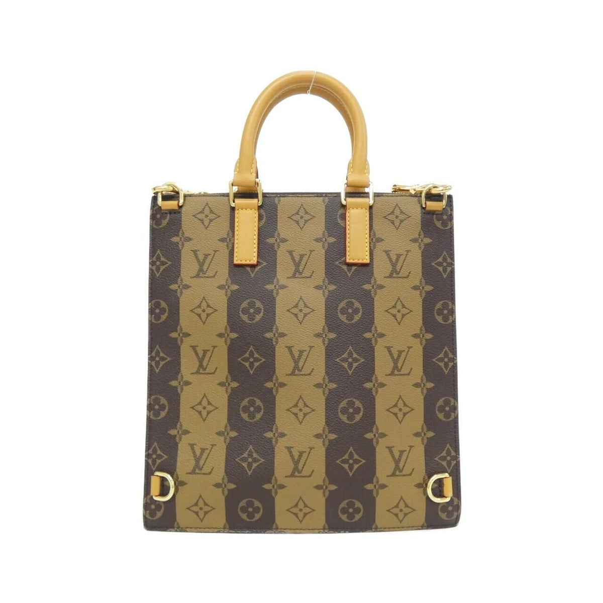 Louis Vuitton Monogram Stripe Sac Plat Messenger Bag Brown Marron — view 2