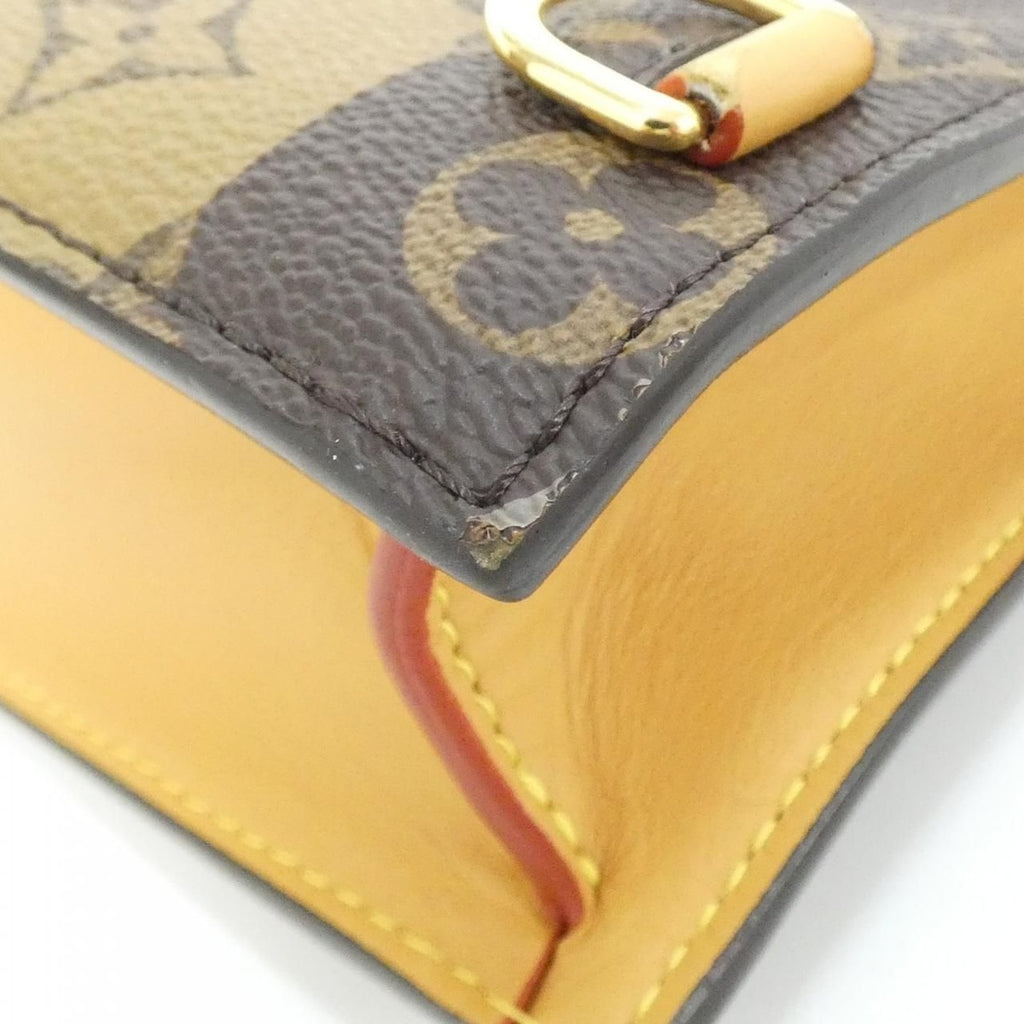 Louis Vuitton Monogram Stripe Sac Plat Messenger Bag Brown Marron — view 3
