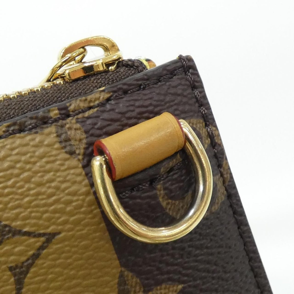 Louis Vuitton Monogram Stripe Sac Plat Messenger Bag Brown Marron — view 4