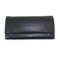 Celine Long Wallet Large Flap Multifunction Black Yellow