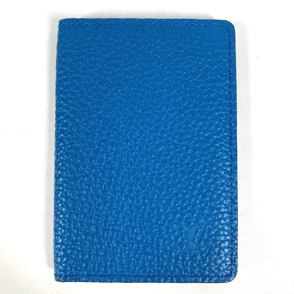 Louis Vuitton Card Case Organizer de Poche Taurillon Leather Blue