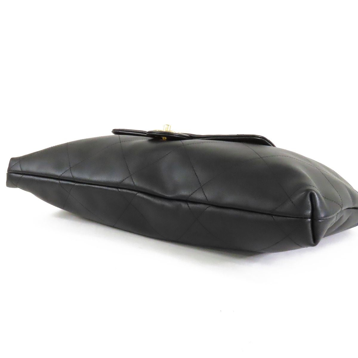 Chanel Maxi Hobo AS Black Gold Calfskin Handbag — view 3